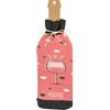 Bottle Sock - Friends Bring Happiness - 3.50" x 11.25", Fits 750mL to 1.5L bottles - Cotton, Nylon, Spandex