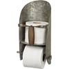 Scoop Toilet Paper Holder - 8" x 13" x 6" - Metal, Wood