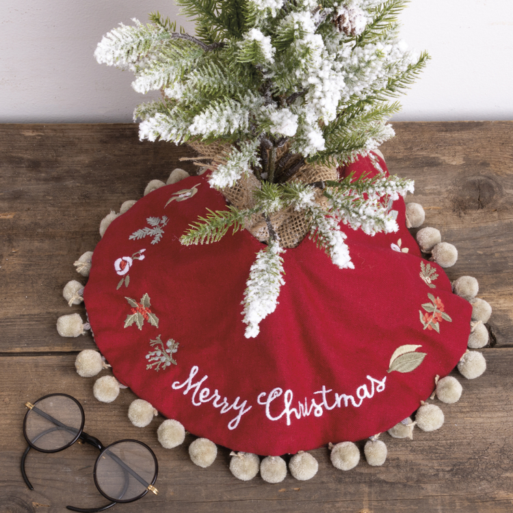 Merry Christmas Small Tree Skirt Primitives By Kathy Merry Christmas Tree Skirt