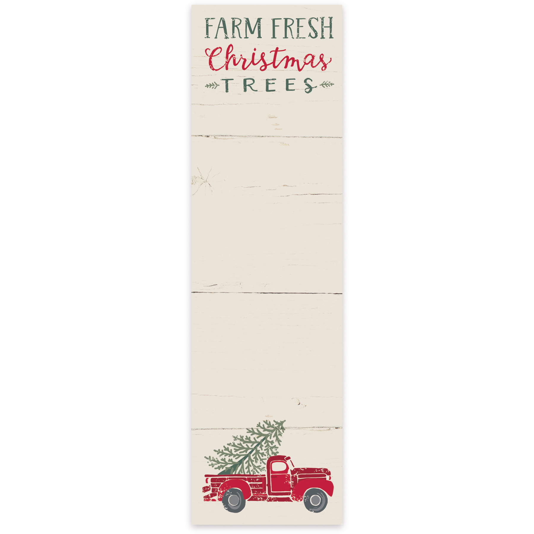 NEW!~NOTEPAD~"Farm Fresh Christmas Trees"~Red Truck~Paper/Tablet/Letter/List 