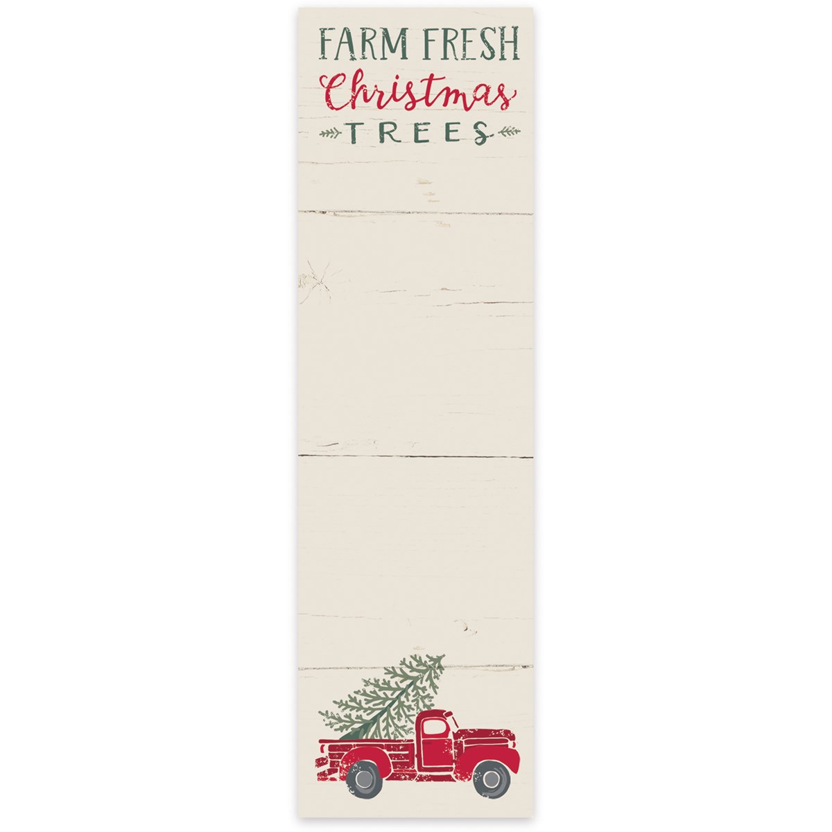 Farm Fresh Christmas Trees List Pad - Paper, Magnet