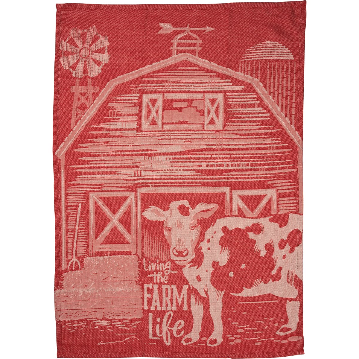 Kitchen Towel - Living The Farm Life - 20" x 28" - Cotton