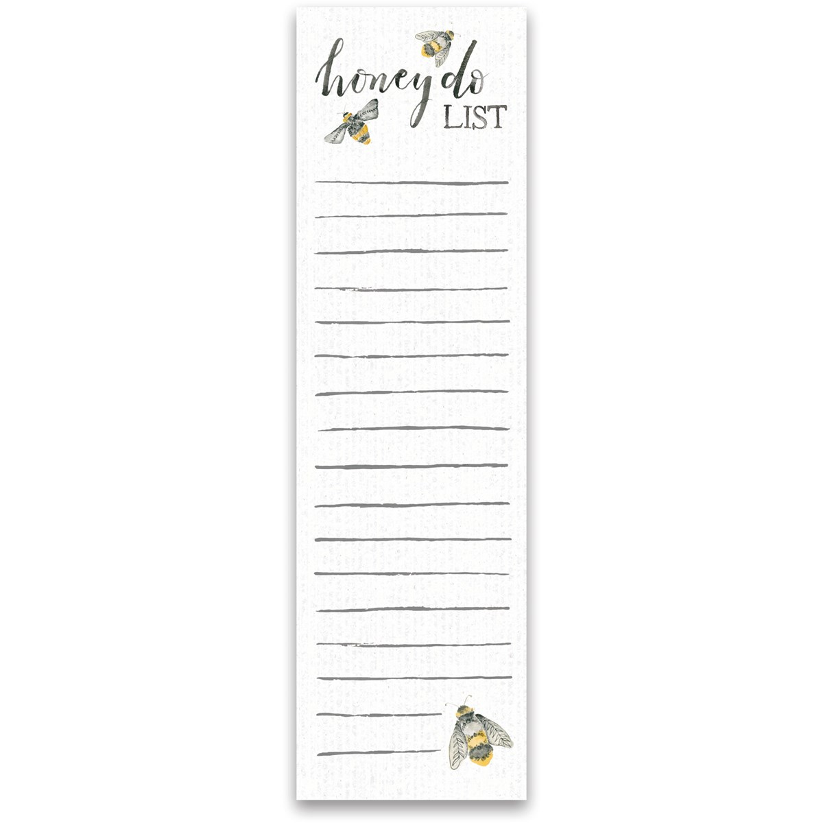 List Notepad - Honey Do List - 2.75" x 9.50" x 0.25" - Paper, Magnet