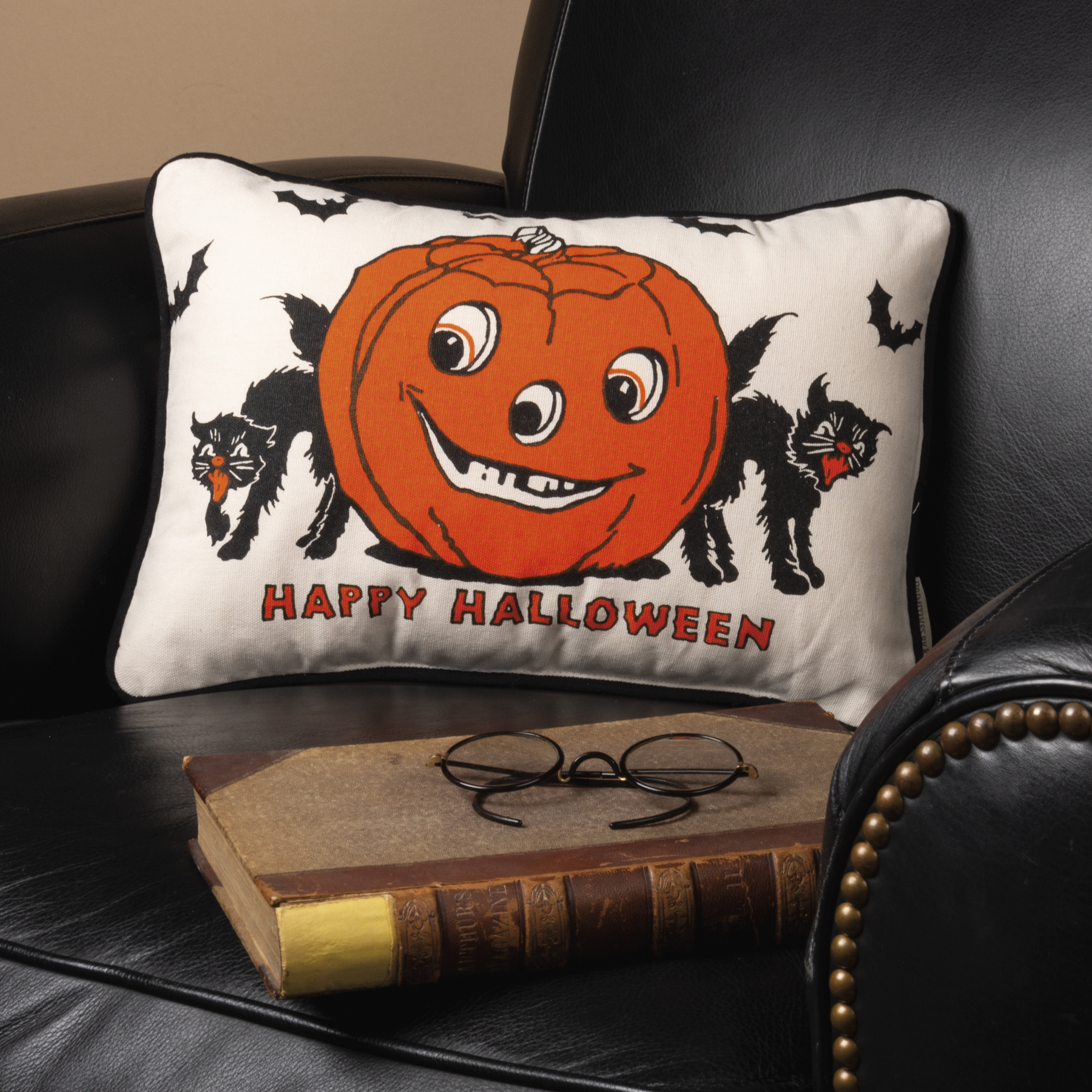 Happy Halloween Vintage Pillow