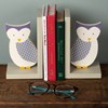 Bookends - Owl - 4" x 7" x 4" - Wood
