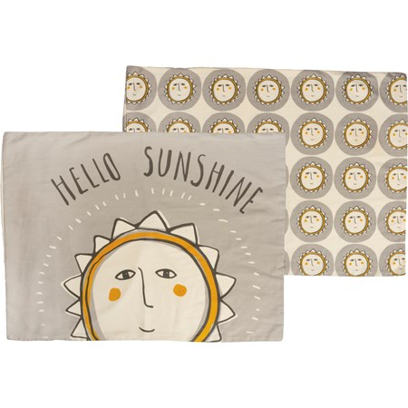 Hello Sunshine Pillowcase Set - Cotton