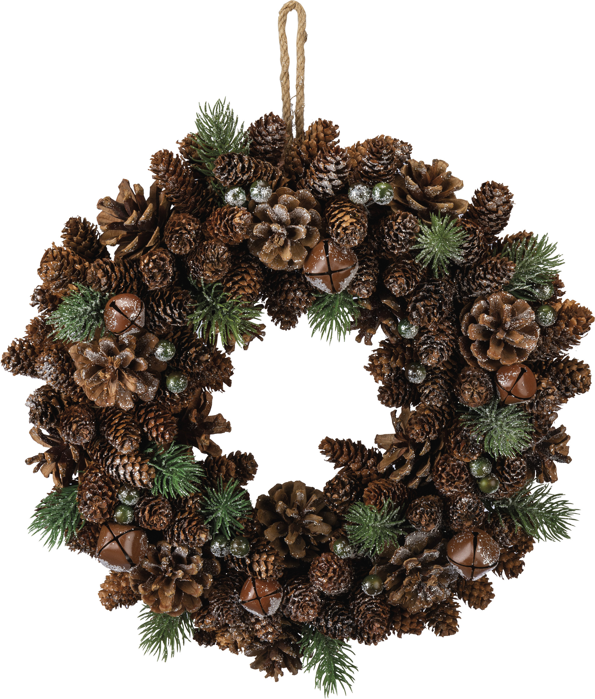 25-inch Diameter Primitives by Kathy Pine with Cones and Berries Wreath