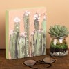 Live Wild & Free Cactus Block Sign - Wood, Paper