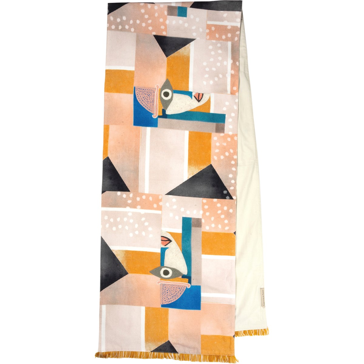 Colorful Face Table Runner - Cotton