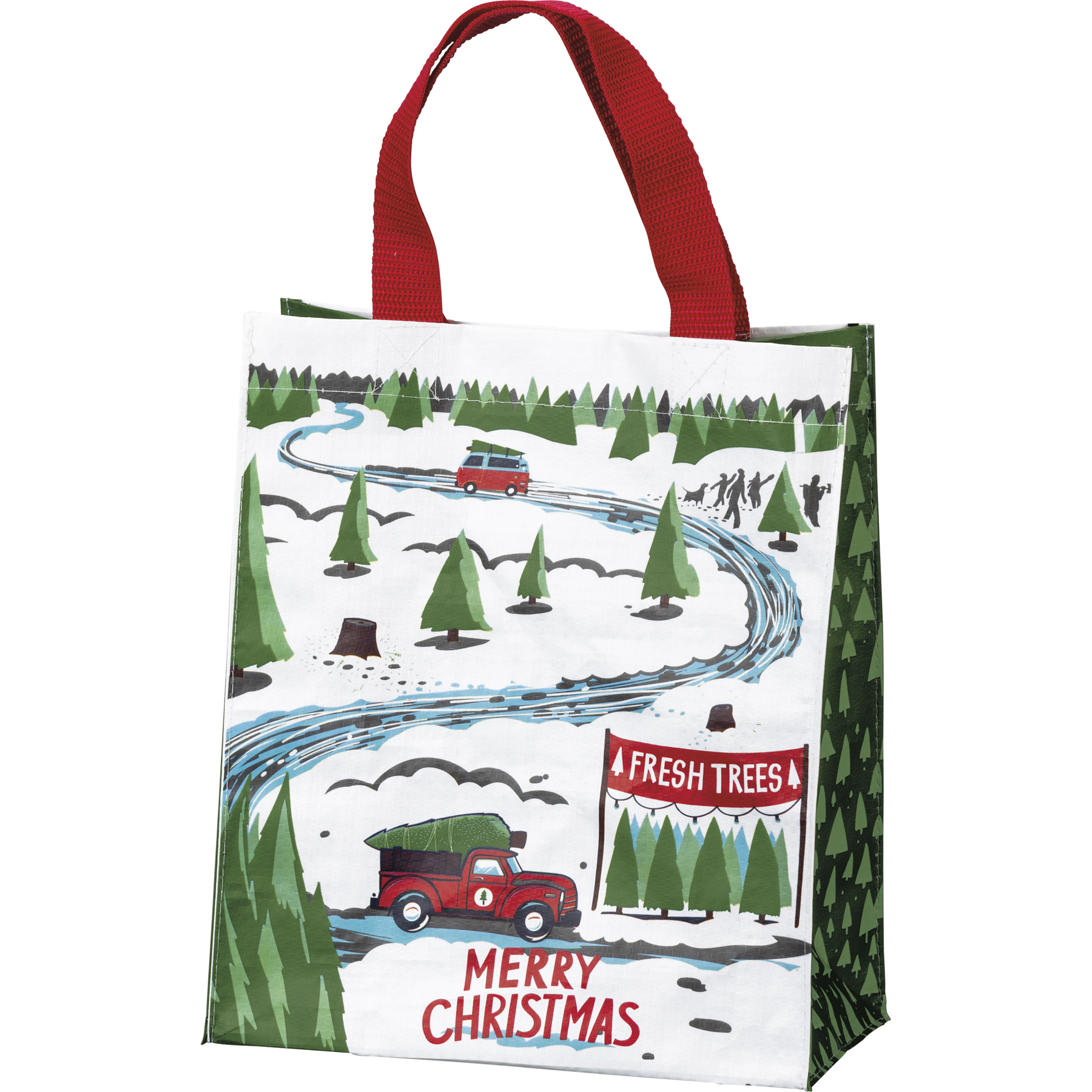 Truck And Tree Merry Christmas Daily Tote Primitives By Kathy