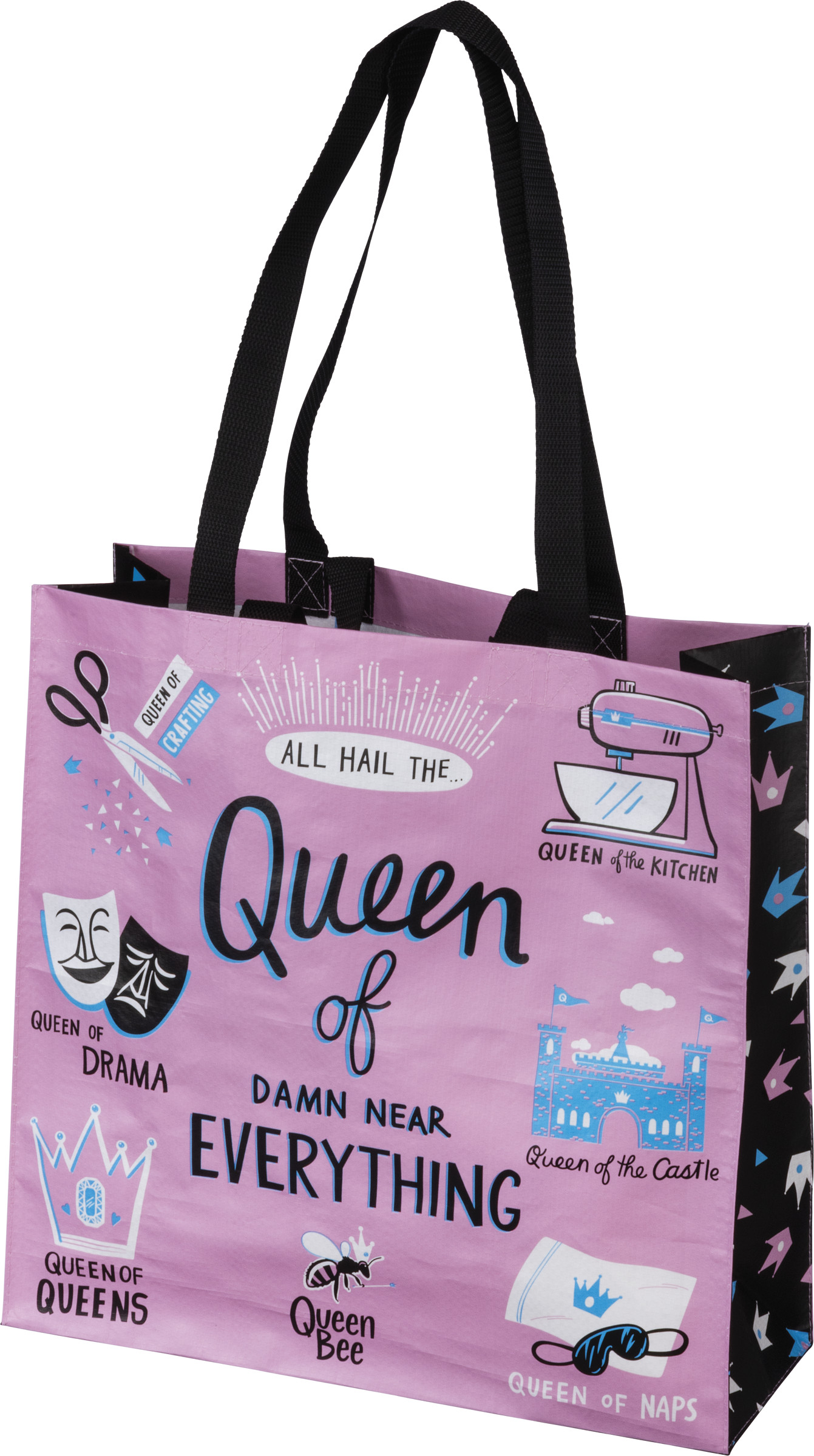 Market Tote - Queen Of Near Everything - LOL Made You Smile Collection | Primitives By Kathy