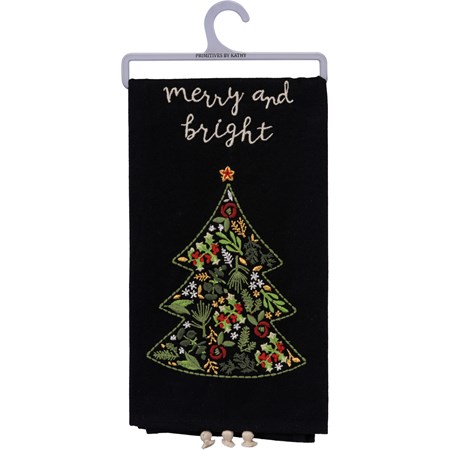 Kitchen Towel - Merry And Bright - 20" x 26" - Cotton, Linen