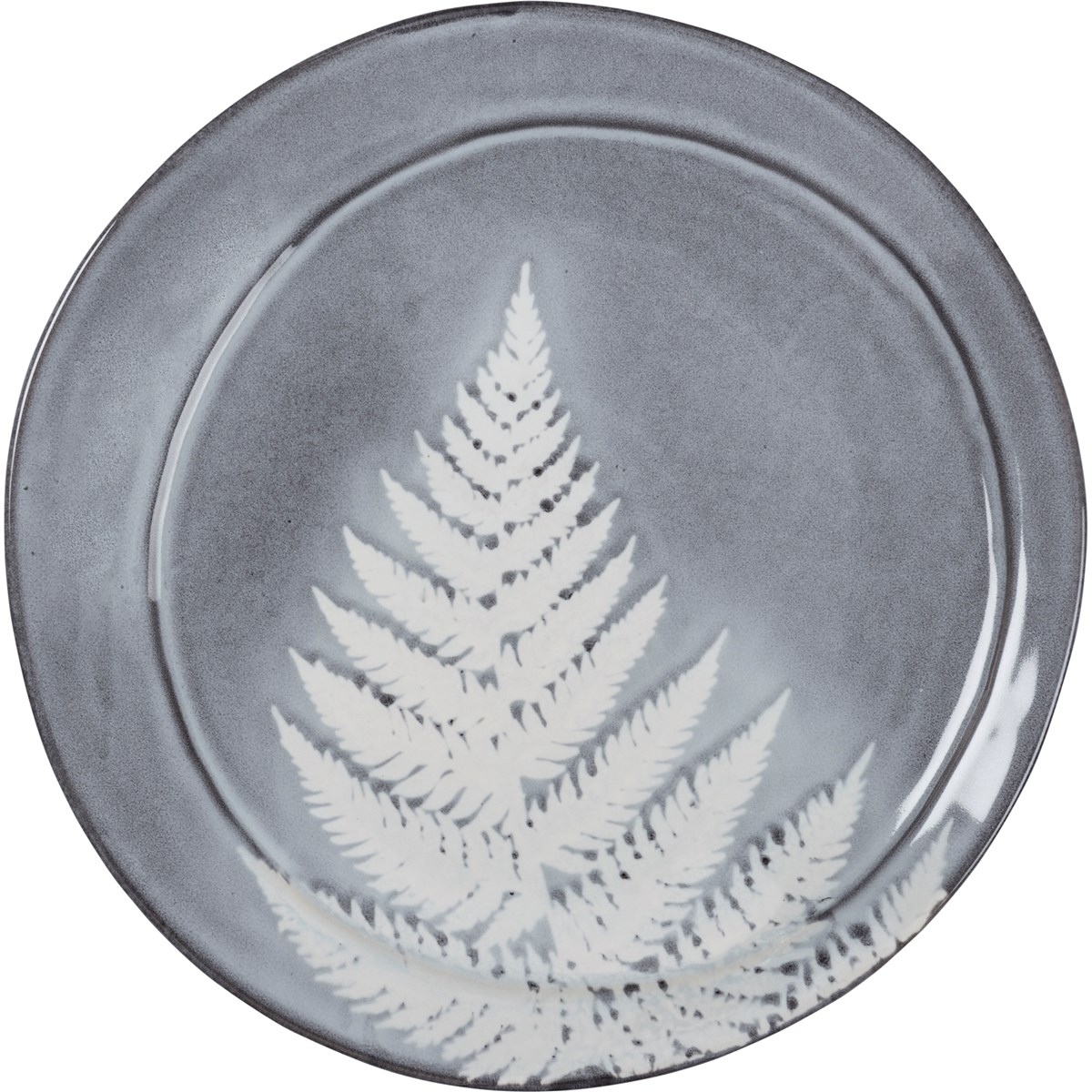 Dinner Plate - Botanical Fern - 10.75" Diameter - Stoneware