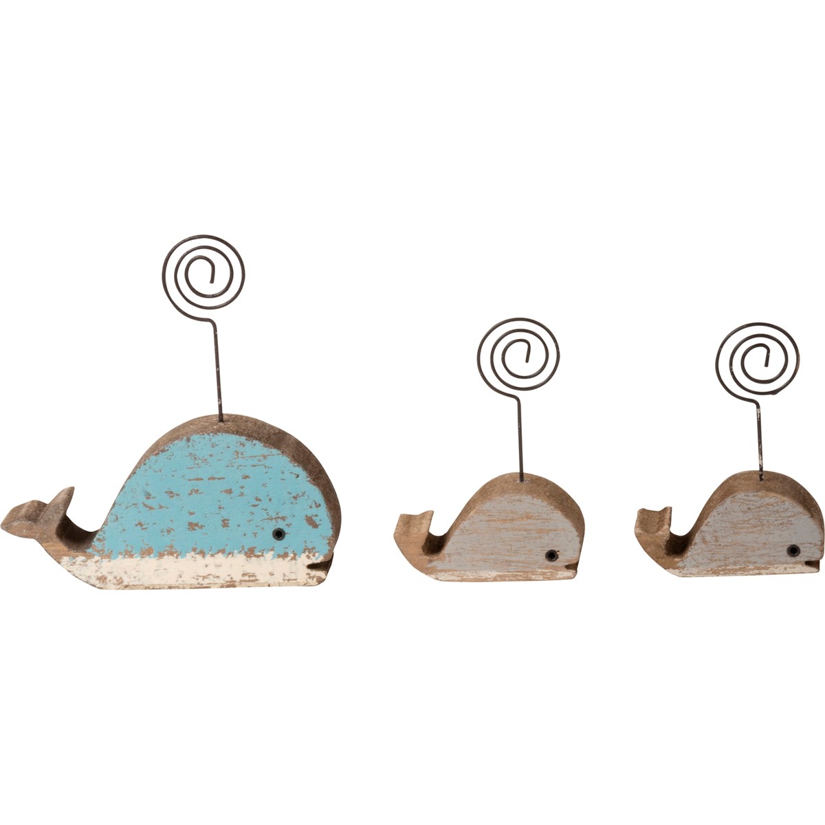 Whales Photo Block Set - Wood, Wire
