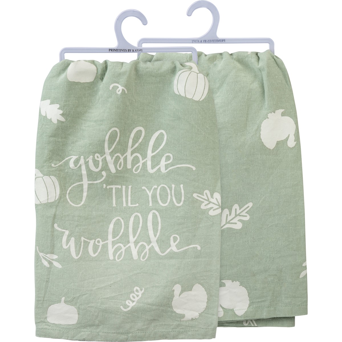 Gobble 'Til You Wobble Kitchen Towel - Cotton