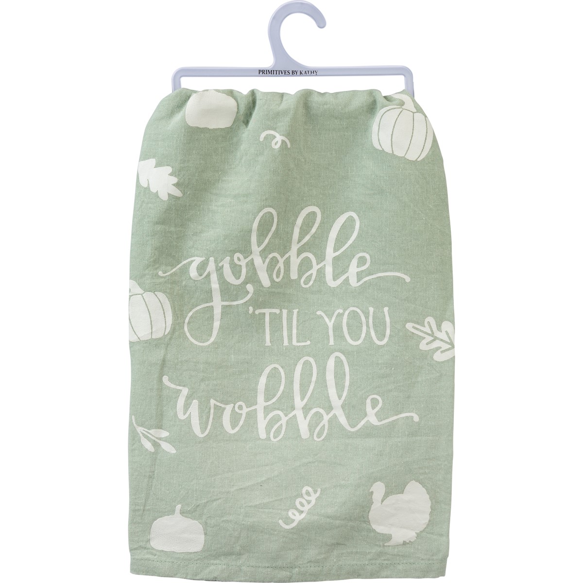 Gobble 'Til You Wobble Kitchen Towel - Cotton