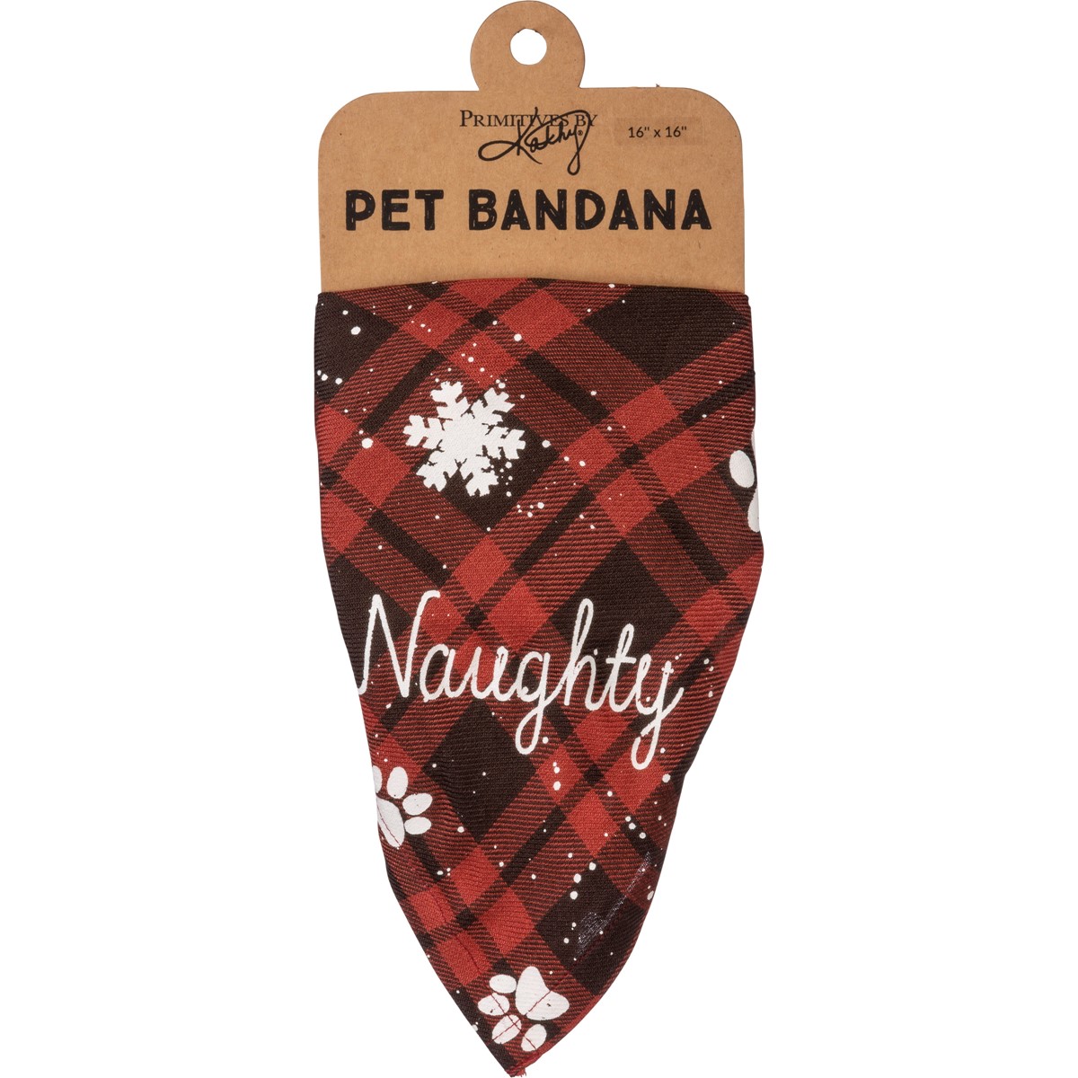 Naughty Nice Small Pet Bandana - Rayon