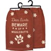Dear Santa Beware Of Wigglebutts Kitchen Towel - Cotton