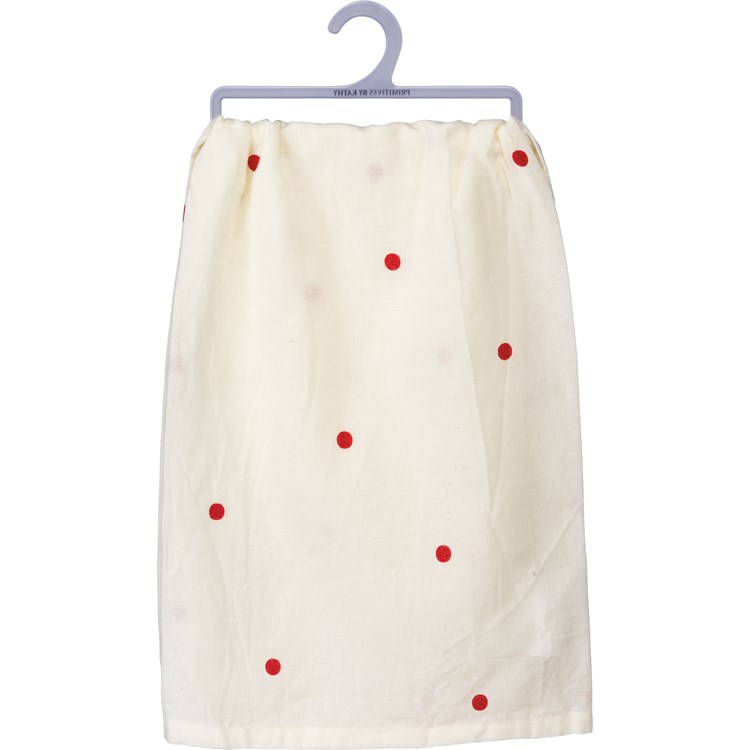 Christmas Wishes Mistletoe Kisses Kitchen Towel - Cotton