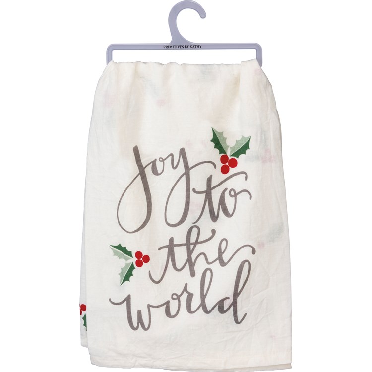 Joy To The World Kitchen Towel - Cotton