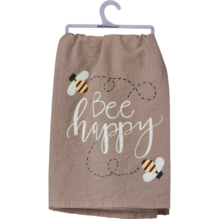 Bee Happy Kitchen Towel - Cotton