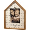 Let's Stay Home Inset Box Frame - Wood, Metal