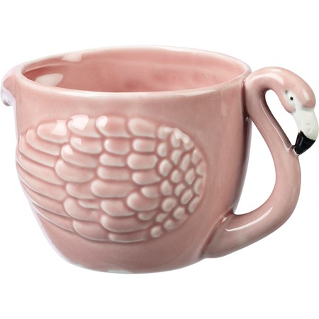 Cup - Flamingo - 5.25" Diameter x 3.25" - Stoneware