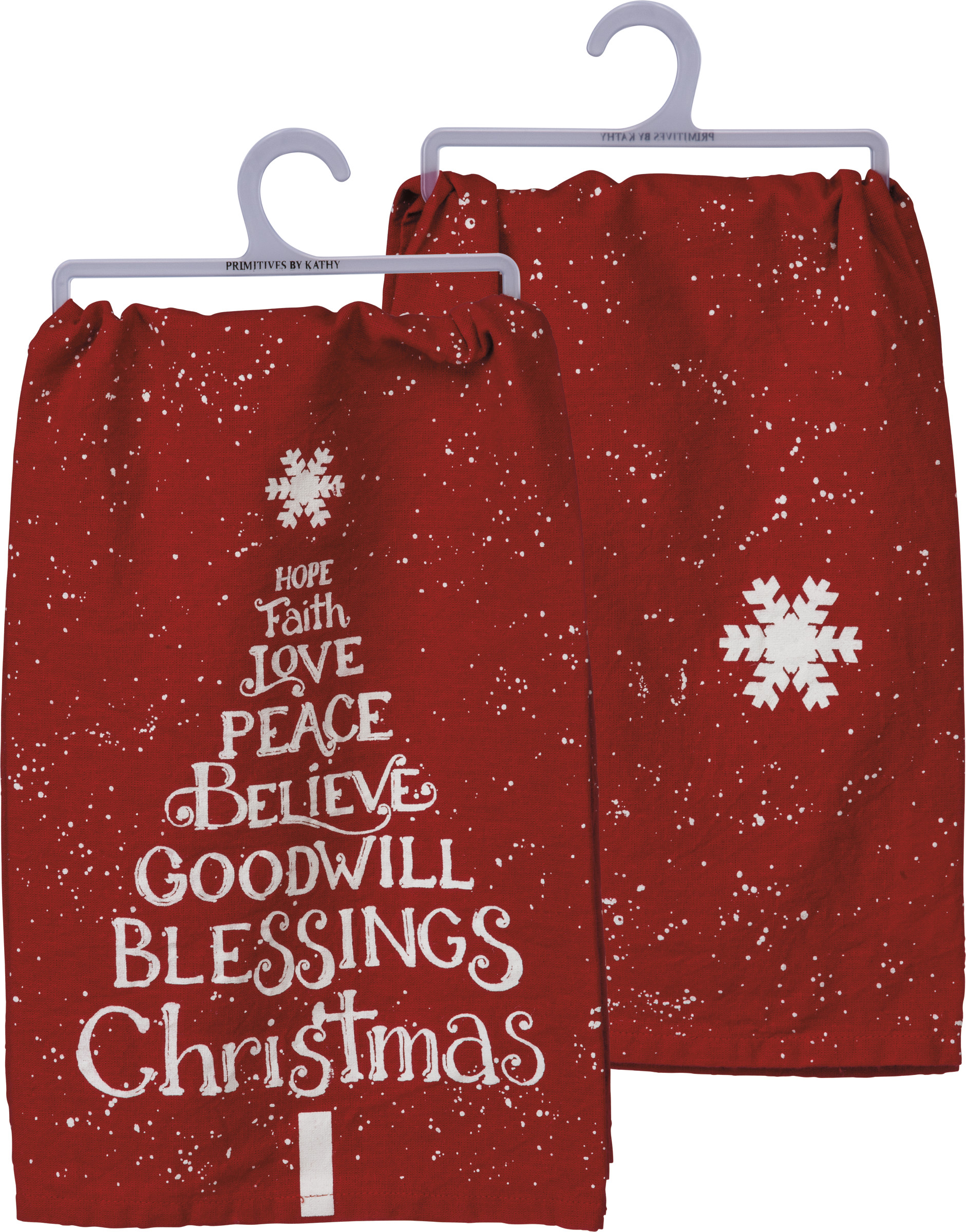 Happy Christmas Poem Kitchen Towels