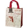 Daily Tote - Let It Snow - 8.75" x 10.25" x 4.75" - Post-Consumer Material, Nylon