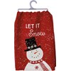 Let It Snow Nordic Kitchen Towel - Cotton