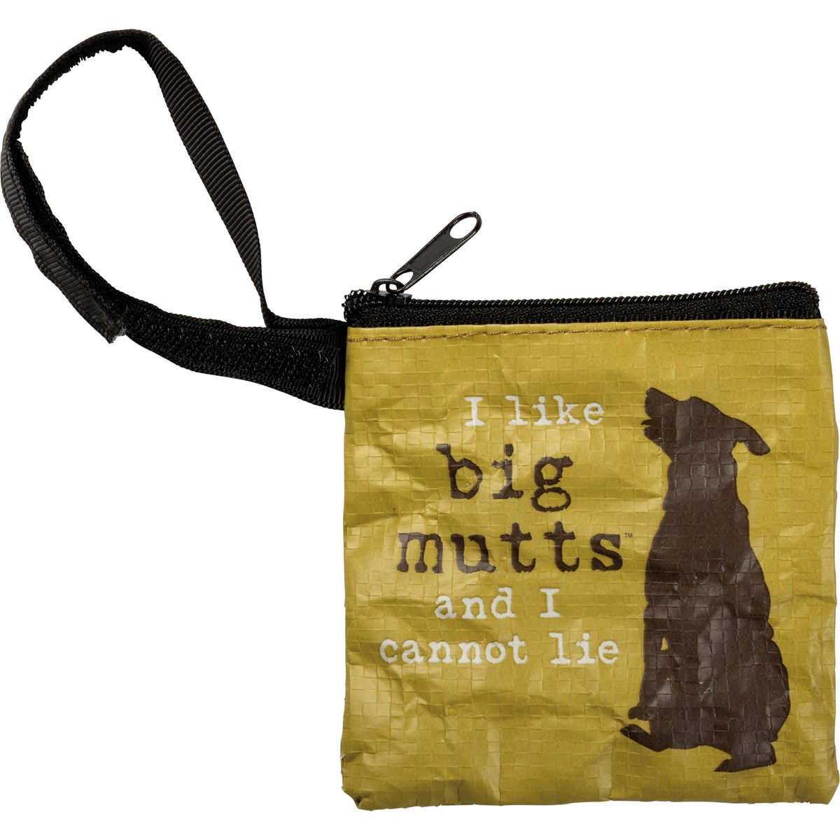 Pet Waste Bag Pouch - I Like Big Mutts - 3.50" x 3.50" - Post-Consumer Material, Nylon, Plastic, Metal