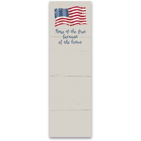 Free Because Of The Brave List Pad - Paper, Magnet