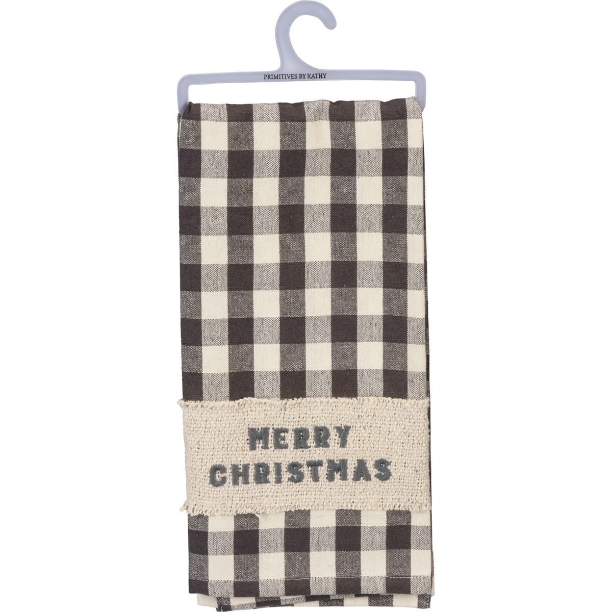 Merry Christmas Buffalo Check Kitchen Towel - Cotton