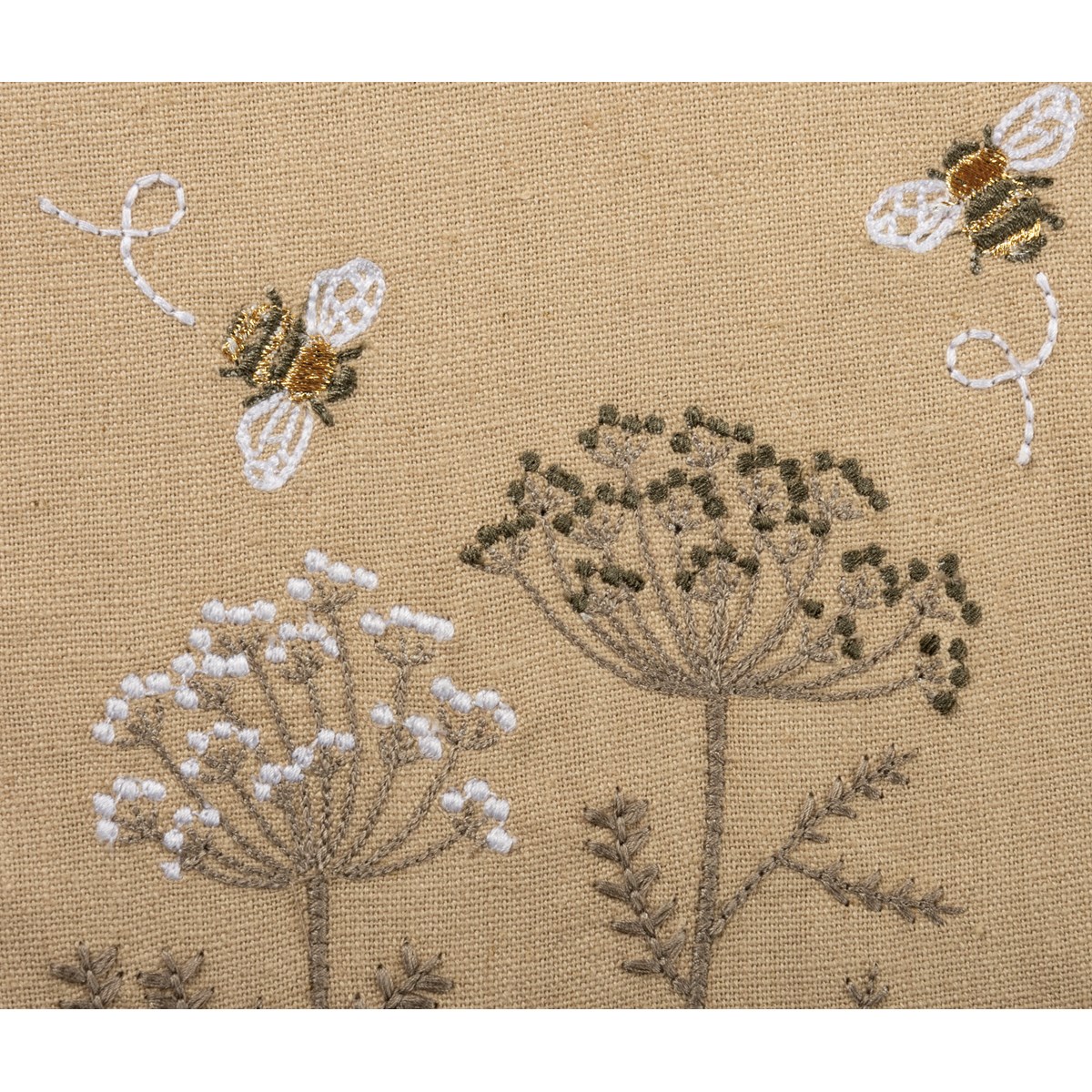 Runner - Bees - 52" x 15" - Cotton, Linen