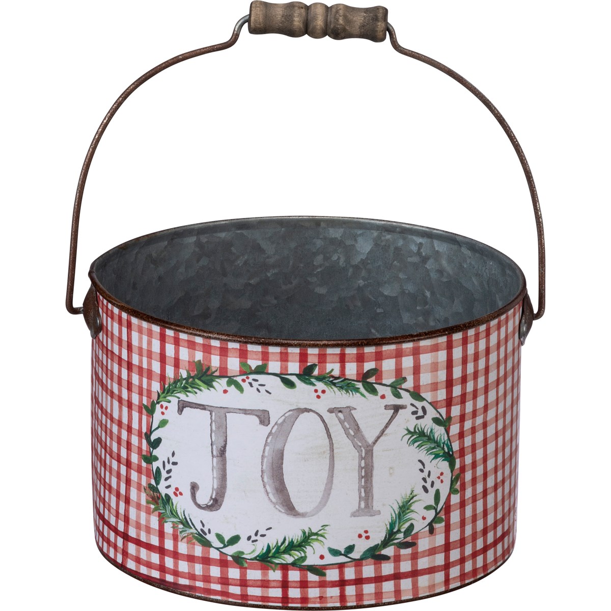 Joy Peace Bucket Set - Metal, Paper, Wood