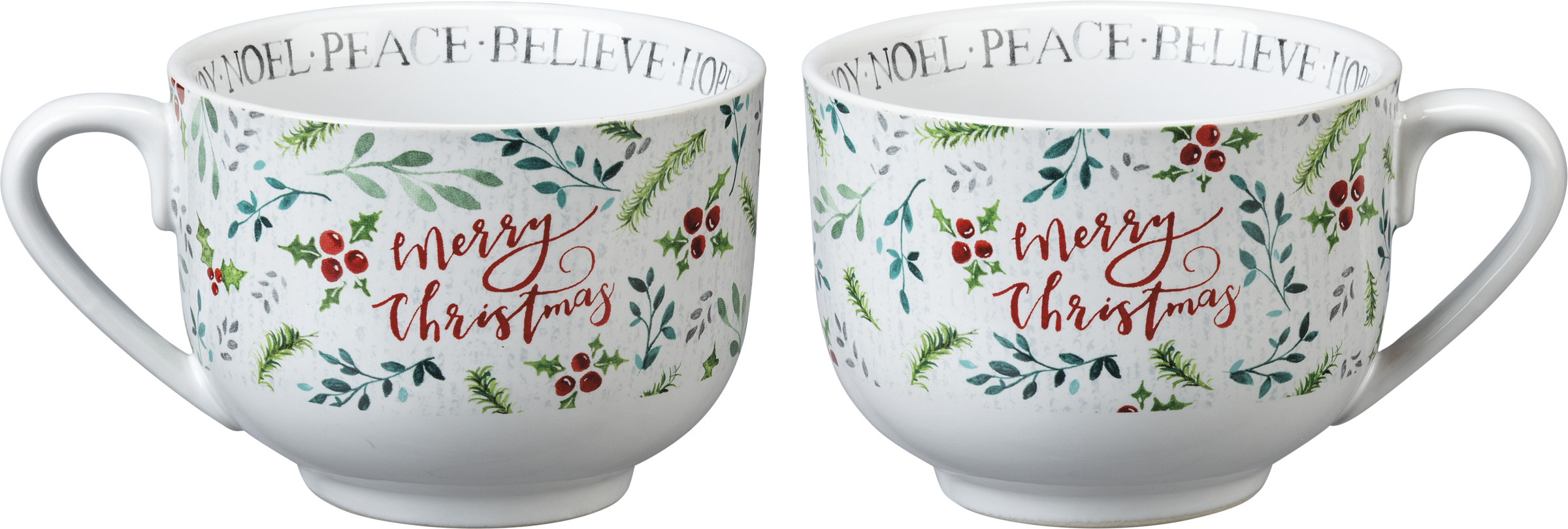 Primitives By Kathy 20 Ounce Merry Christmas/Let It Snow Mug Drinkware 35944