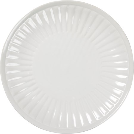 Dinner Plate - Fluted - 11.25" Diameter - Stoneware