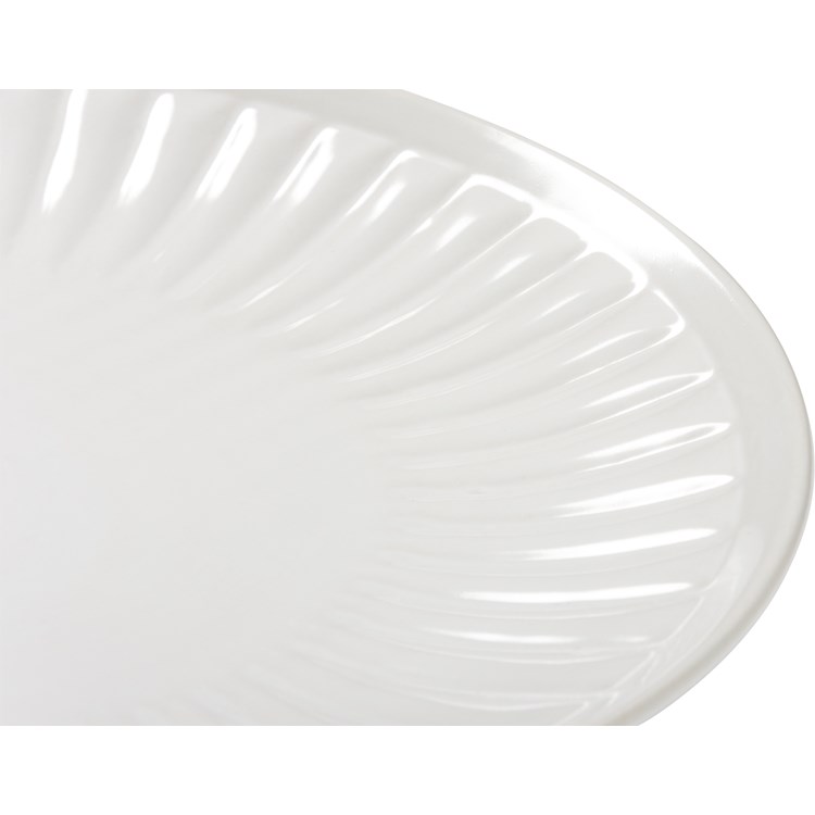 Fluted Dinner Plate - Stoneware