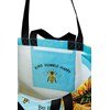 Market Tote - Bee Kind Bee Humble Bee Happy - 15.50" x 15.25" x 6" - Post-Consumer Material, Nylon