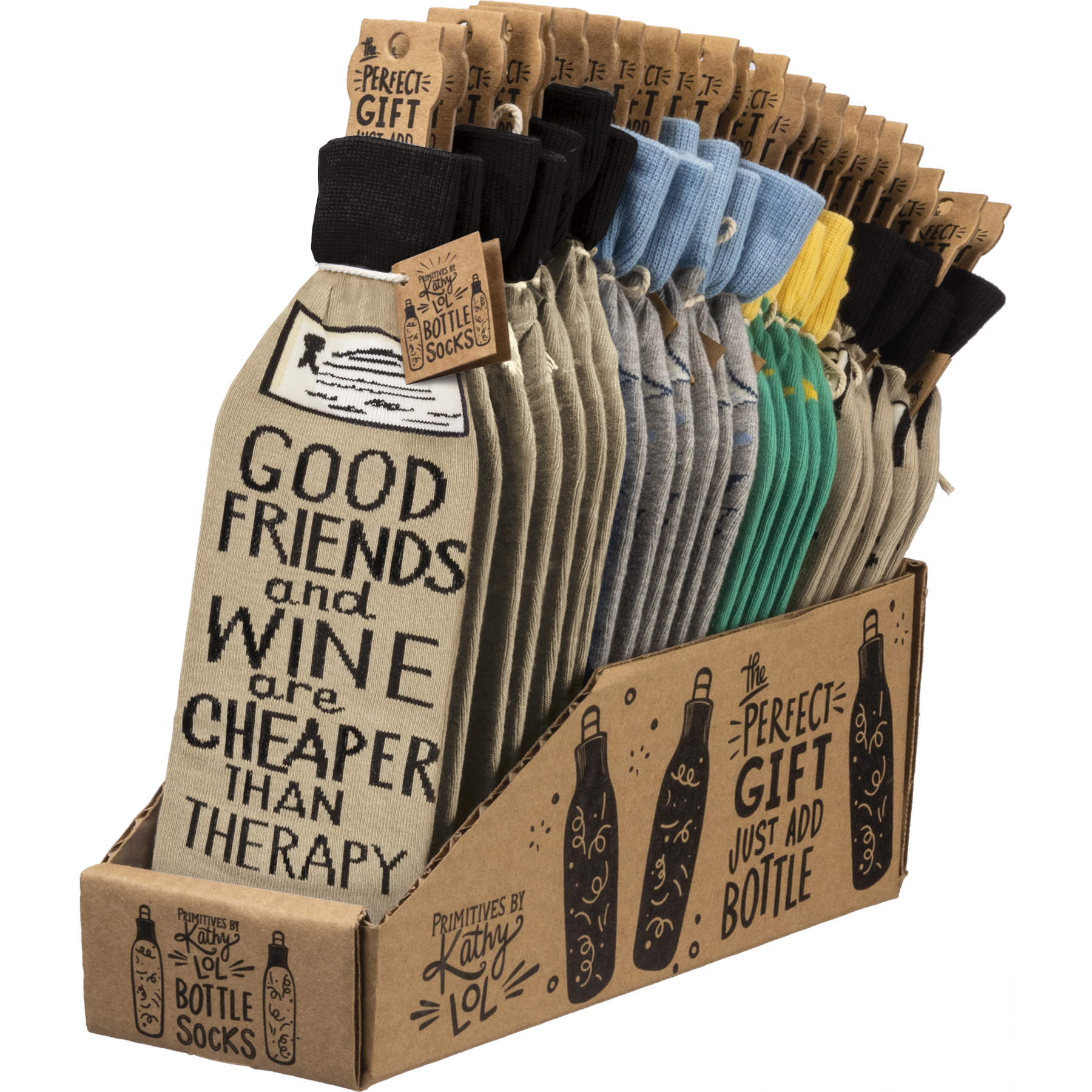 Bottle Sock Display Collection Primitives By Kathy