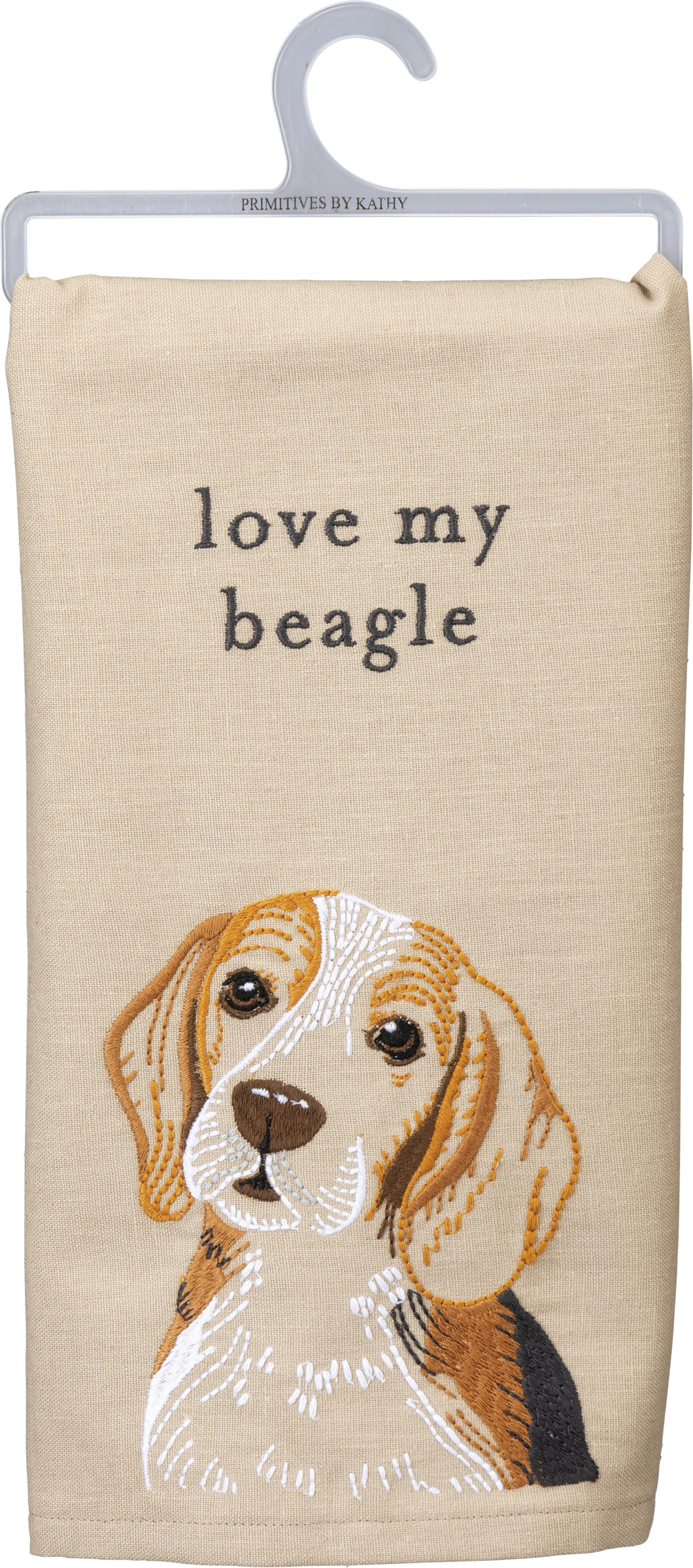 I Love My Beagle Decorative Tag