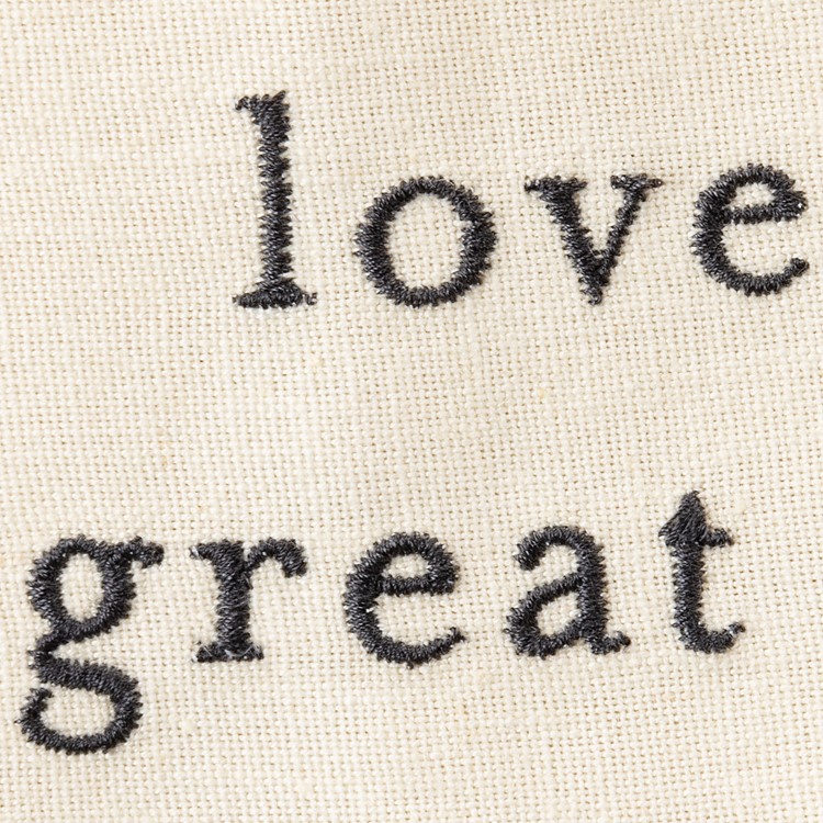 Love My Great Dane Kitchen Towel - Cotton, Linen