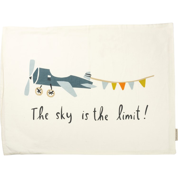 Plane And Clouds Pillowcase Set - Cotton