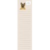 List Notepad - German Shepherd - I Love My Human - 2.75" x 9.50" x 0.25" - Paper, Magnet