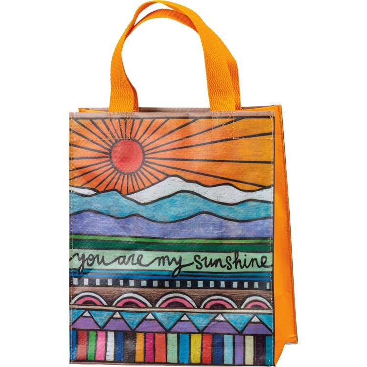 Daily Tote - You Are My Sunshine - 8.75" x 10.25" x 4.75" - Post-Consumer Material, Nylon