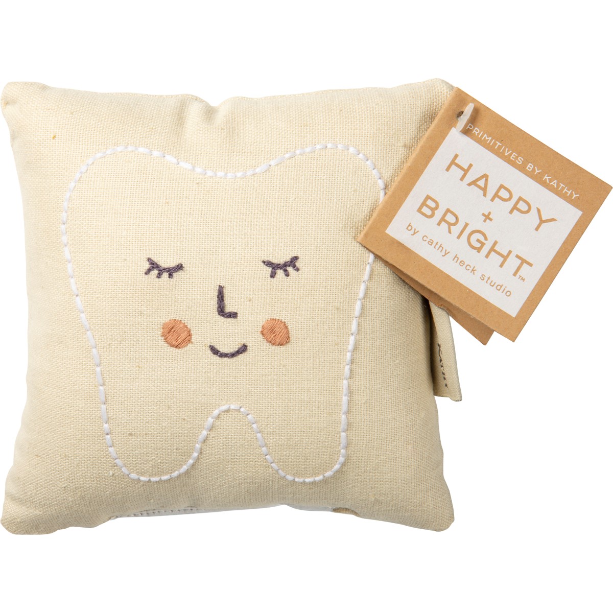 Pillow - Tooth Fairy Pink - 5" x 5", Pocket: 3.50" x 2.75" - Cotton, Linen