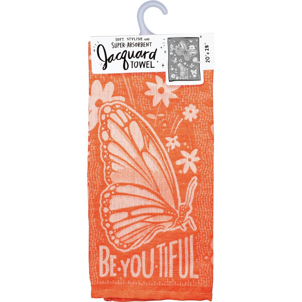 Be You Tiful Floral Kitchen Towel - Cotton