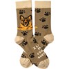 I Love My German Shepherd Socks - Cotton, Nylon, Spandex