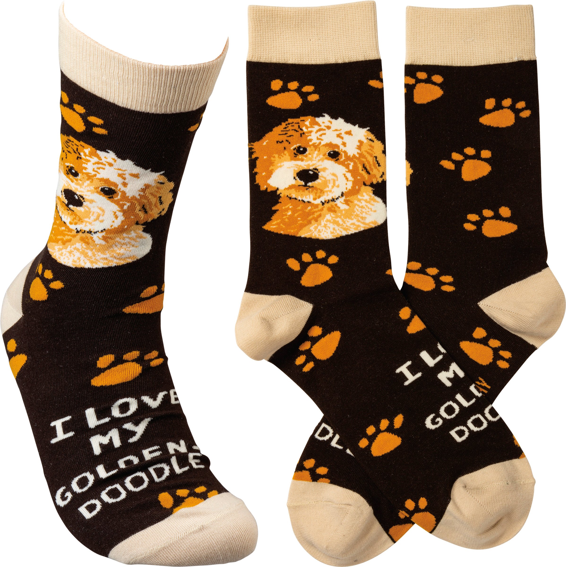 I Love My Goldendoodle Socks | Primitives By Kathy