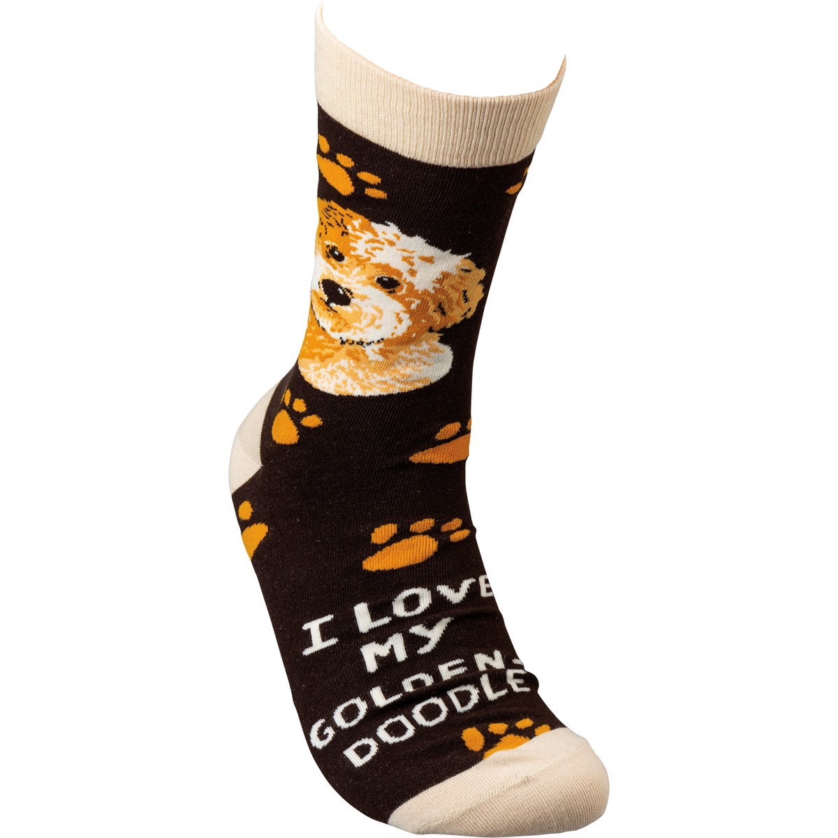 I Love My Goldendoodle Socks - Cotton, Nylon, Spandex